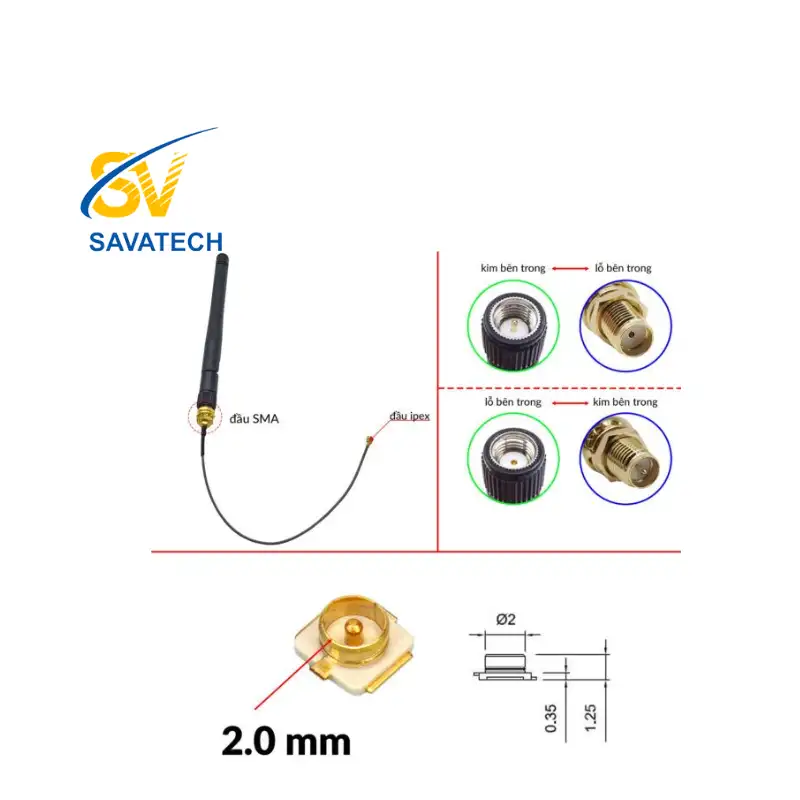 Cáp connect Ăng Ten với Reader